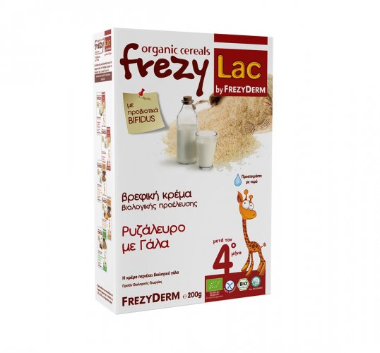 Frezylac Βιολογική Βρεφική Κρέμα Ρυζάλευρο με Γάλα 200g